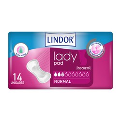 Lindor Lady Compresas Normal 3 Gotas 14u