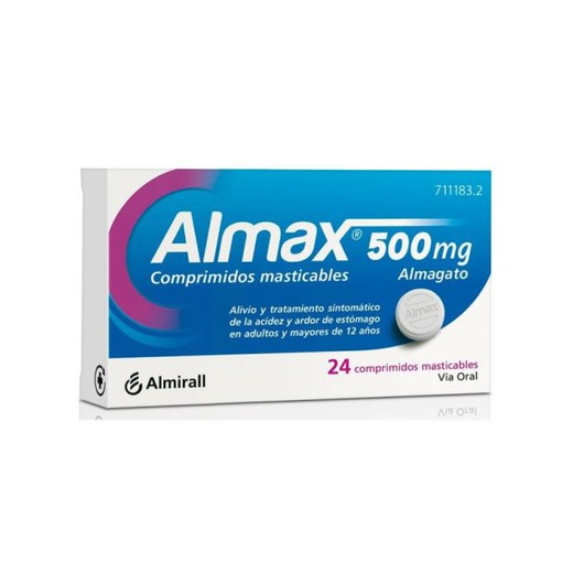 Almax 500 Mg 24 Comprimidos Masticables