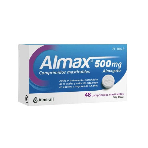 Almax 500 Mg 48 Comprimits Masticables