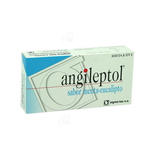 Angileptol Comprimidos Para Chupar Sabor Mentaeucalipto 30 Comprimidos