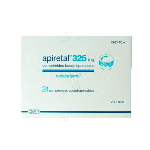 Apiretal 325 Mg Comprimits Bucodispersables 24 Comprimits
