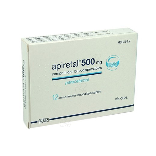 Apiretal 500 Mg Comprimits Bucodispersables 12 Comprimits