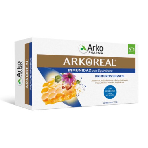 Arkoreal® Jalea Real Inmunidad Sin Azúcares 20 Ampollas