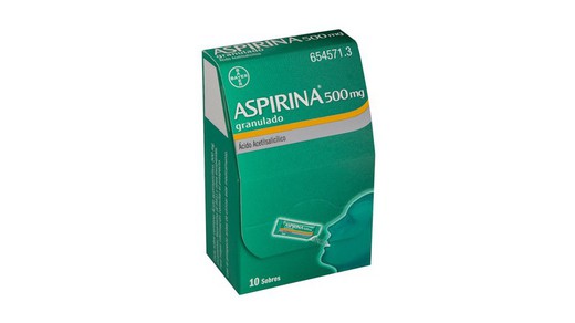 Aspirina 500 Mg Granulado 10 Sobr