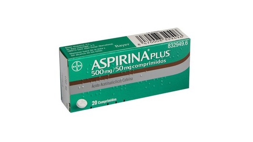 Aspirina Plus 500 Mg 50 Mg Comprimidos 20 Comprimidos