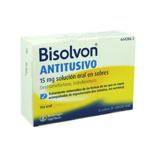 Bisolvon Antitusiu 15 Mg Solucio Oral En Sobres 12 Sobres