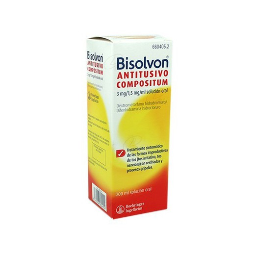 Bisolvon Antitusivo Compositum 3 Mgml  15 Mgml Solucion Oral 1 Frasco De 200 Ml