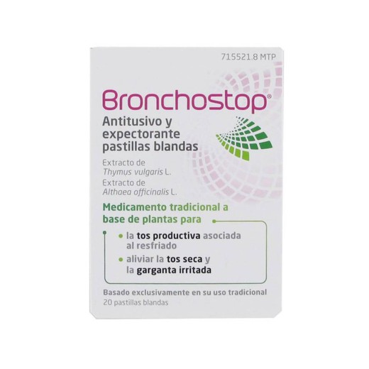 Bronchostop Antitusivo Y Expectorante 20 Pastillas Blandas