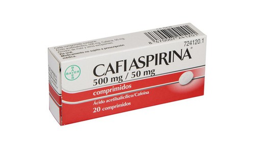 Cafiaspirina 500 Mg50 Mg Comprimidos 20 Comprimidos