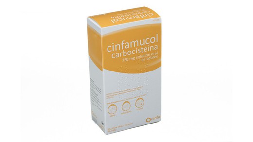 Cimfamucol Carbocisteina 750 Mg 12 Sobres Solució Oral 15 Ml