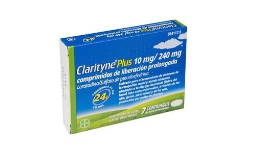 Clarityne Plus 10mg240mg Comprimidos De Liberacion Prolongada 7 Comprimidos