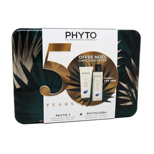 Cofre Phyto 7 Crema Hidratant Dia 50 Ml + Xampu Phytojoba 100 Ml