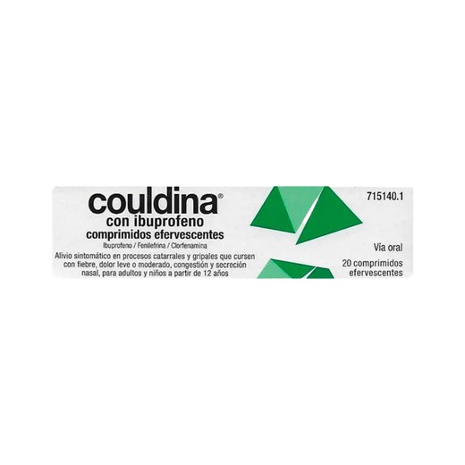 Couldina Amb Ibuprofè 400275 Mg 20 Comprimits Efervescents