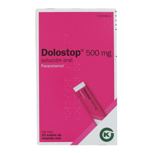 Dolostop 500 Mg 10 Sobres Solucion Oral 10 Ml