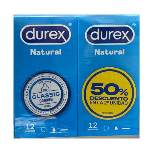 Durex Natural 12u Duplo
