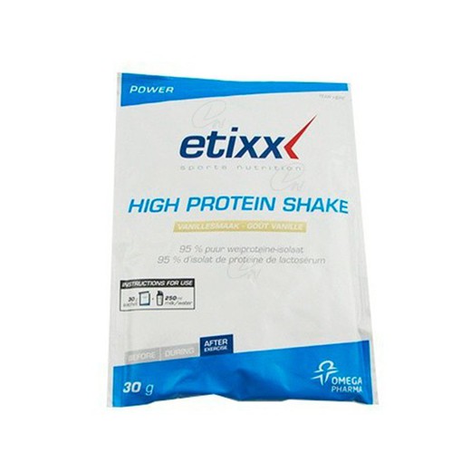 Etixx High Protein Shake Vainilla 30 Gra 12 Sobres