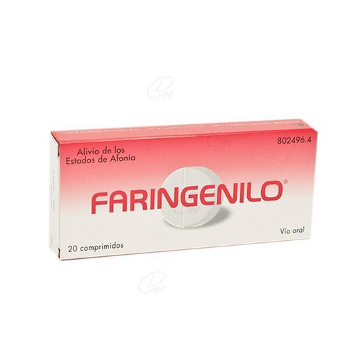 Faringenil 20 Comprimits