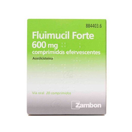 Fluimucil Forte 600 Mg Comprimidos Efervescentes 20 Comprimidos