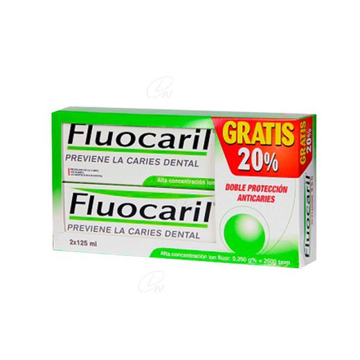 Fluocaril Bifluore 250 Pasta Dentifrica 2 U De 125 Ml
