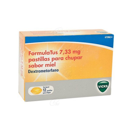Formulatus 733 Mg Pastillas Para Chupar Sabor Miel 12 Comprimidos