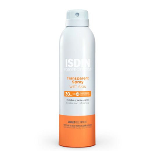 Fotoprotector Isdin 30 Wet Skin Spray Transparent 250 Ml