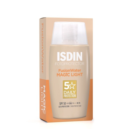 Fotoprotector Isdin Fusion Water Spf 50 Color Light 50ml