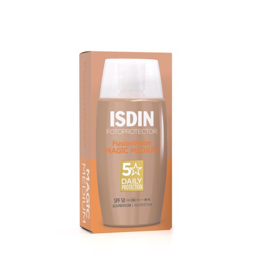 Isidn Fotoprotector Fusion Water MAGIC Color Medium SPF50 50ml