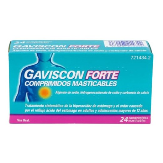 Gaviscon Forte 24 Comprimits Masticables