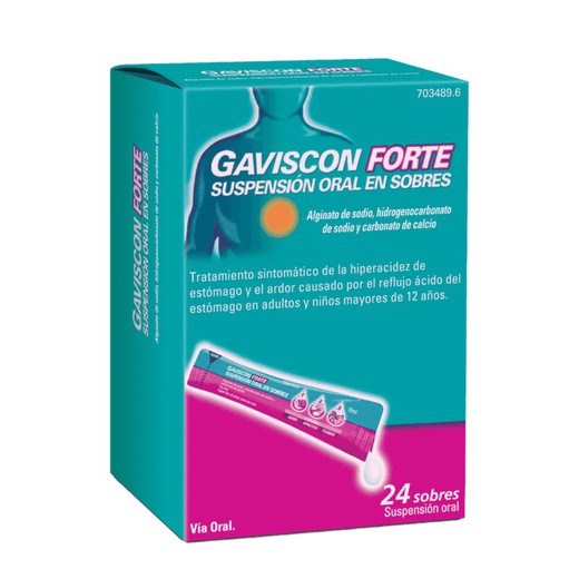 Gaviscon Forte 24 Sobres Suspensió Oral 10 Ml