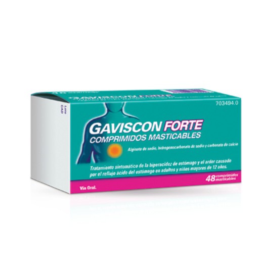 Gaviscon Forte 48 Comprimits Masticables