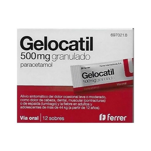 Gelocatil 500 Mg Granulado 12 Sobres