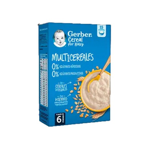 Gerber Papillas de cereales para bebés Multicereales 270gr