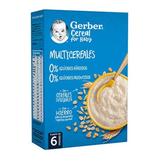 Gerber Papillas de cereales para bebés Multicereales 270gr