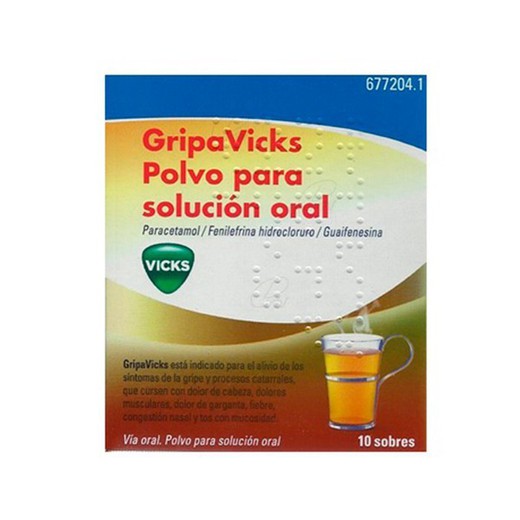 Gripavicks  Polvo Para Solucion Oral 10 Sobres