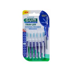 Gum Trav-Ler Raspall Interdentals 1.2mm 6u