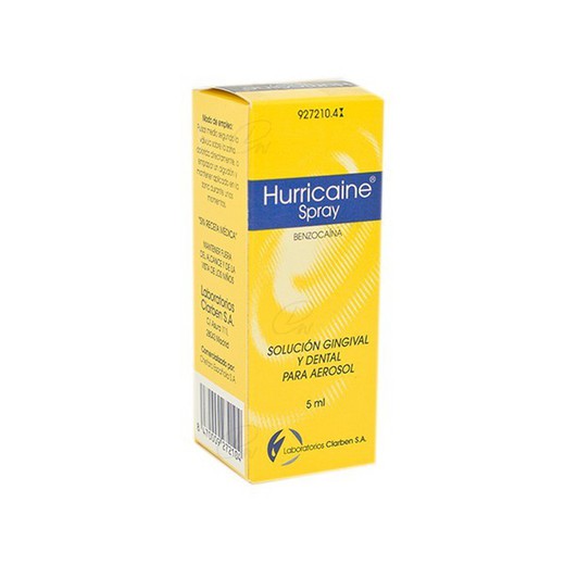 Hurricaine Spray 200 Mgml Solucion Para Pulverizacion Bucal 1 Frasco De 5 Ml