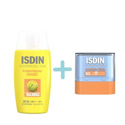 Isdin Fusion Water Magic by Alcaraz + Isdin Invisible Stick