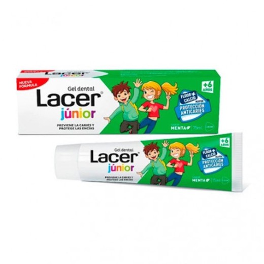 Lacer Junior Gel Dental 75ml Menta