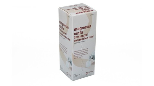 Magnesia Cinfa 200 Mg Ml Suspension Oral 1 Frasco De 260 Ml