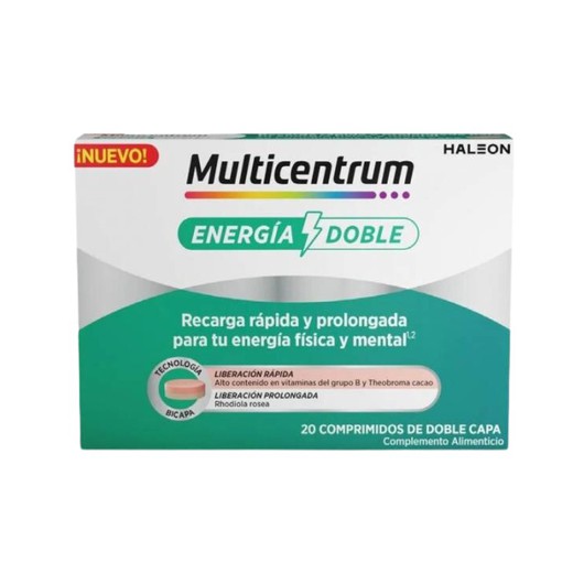 Multicentrum Energia Doble 20 comprimidos