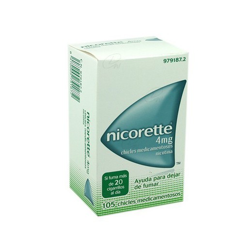 Nicorette 4 Mg Xiclets Medicamentosos 105 Xiclets