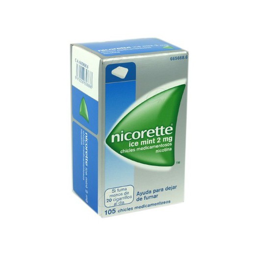 Nicorette Ice Mint 2 Mgr 105 Chicles