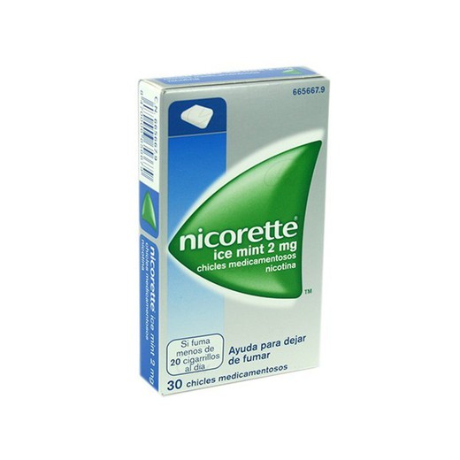 Nicorette Ice Mint 2 Mgr 30 Chicles