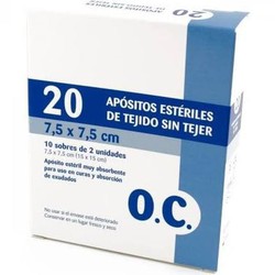 Oc Compresa Esteril Teixit Sense Teixir 7.5 x 7.5 20ud