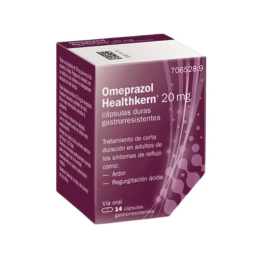 Omeprazol Healthkern 20 Mg 14 Capsules Gastroresistents Flascó