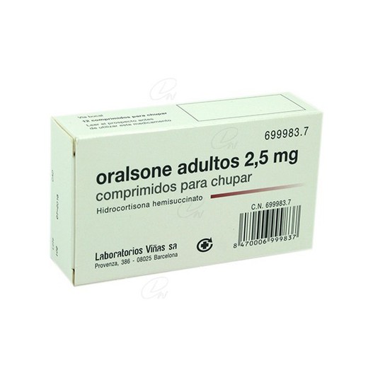 Oralsone Adults 25 Mg Comprimits Per Xuclar 12 Comprimits