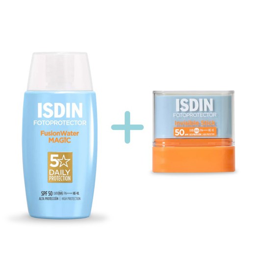 Pack Fusion Water Magic SPF 50 + Invisible Stick ISDIN