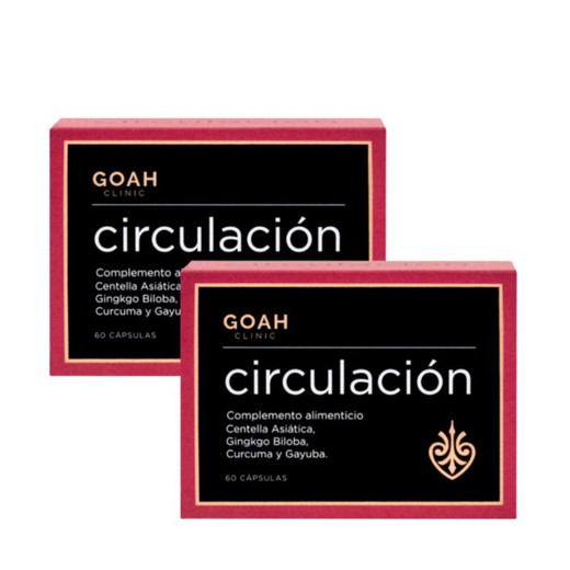 Pack Goah Circulación 60 capsulas x2