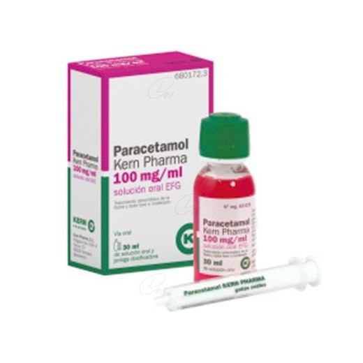 Paracetamol Kern Pharma 100 Mgml Gotes Orals En Solucio Efg 1 Flascó De 30 Ml