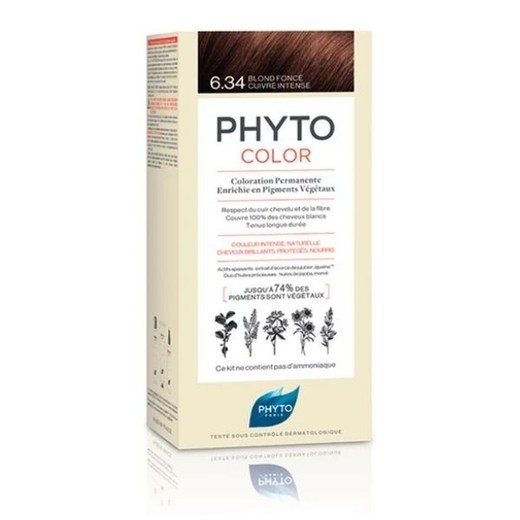 Phytocolor 634 Rubio Cobrizo Oscuro Intenso